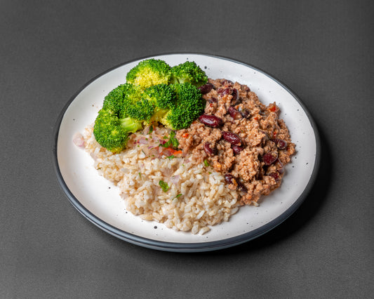 Beef Taco Bowl with Brown Rice & Vegetables | MUSCLE MEAL