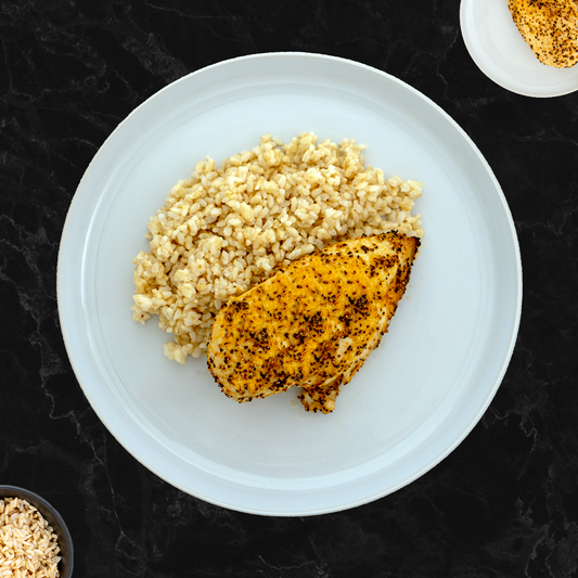 Lemon Pepper Chicken Breast with Brown Rice | MUSCLE MEAL